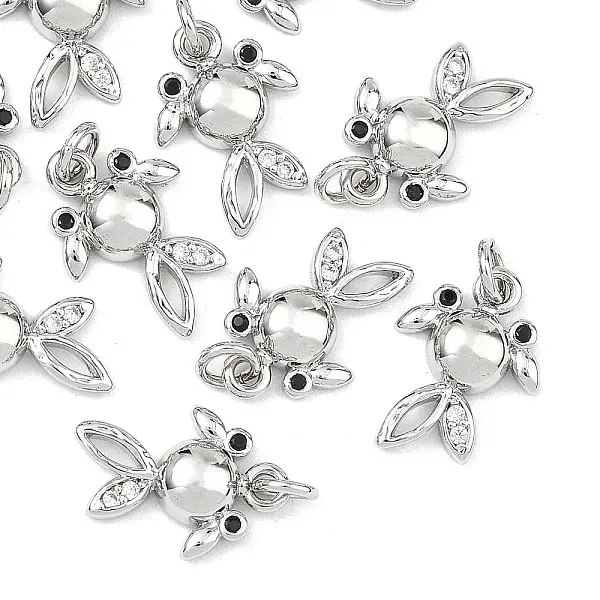 Brass Cubic Zirconia Charms