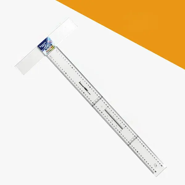 Plastic Transparent Academic T-Ruler