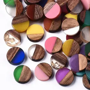 Resin & Walnut Wood Cabochons