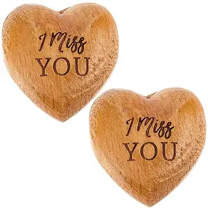 2Pcs Beech Wood Display Decorations