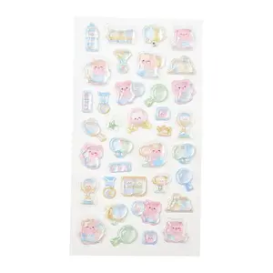 Plastic 3D Puffy Stickers