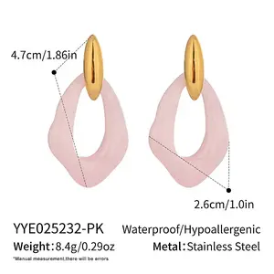Stainless Steel Hollow Nuggets Stud Earrings