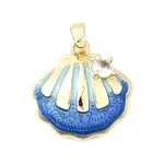 Brass Micro Pave Cubic Zirconia Pendants