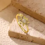 Brass Micro Pave Cubic Zirconia Cuff Open Rings for Women