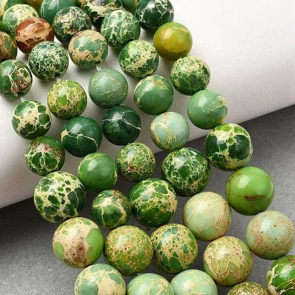 Natural Imperial Jasper Graduated Beads Strands