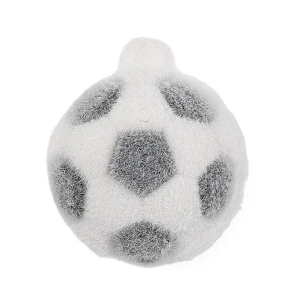 Sports Theme Flocking Silicone Pendants