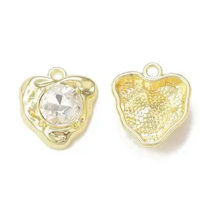 Rack Plating Alloy Glass Pendants