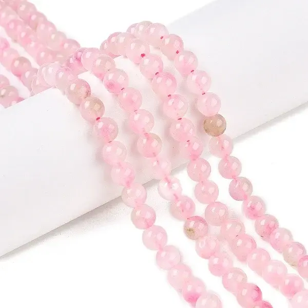 Dyed Natural White Jade Beads Strands