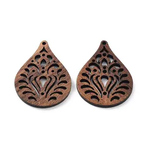 Walnut Wood Laser Cut Pendants