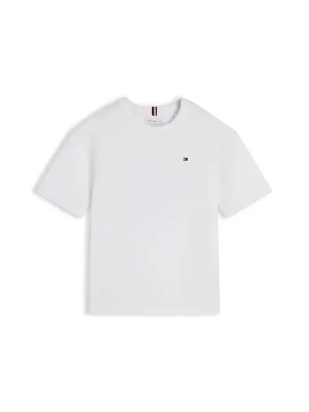 TOMMY HILFIGER Tričko 'Logo Graphic'  červená / čierna / biela