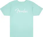 Fender Spaghetti Logo T-Shirt Daphne Blue XXL