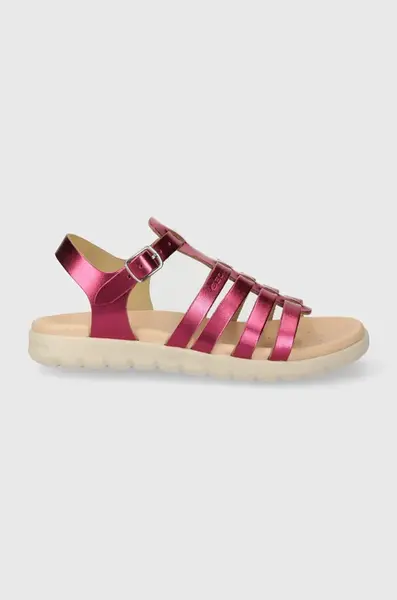 Geox Dětské kožené sandály Geox SANDAL SOLEIMA