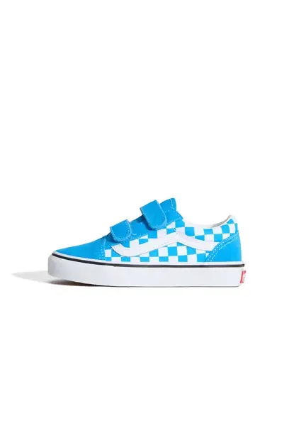 VANS Tenisky 'Old Skool Hook And Loop'  svetlomodrá / biela