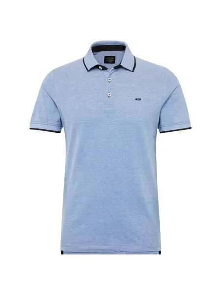 JACK & JONES Tričko 'JJPaulos'  nebesky modrá / čierna