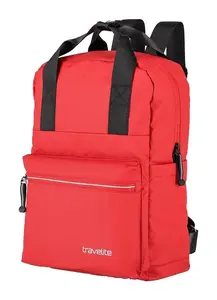 Městský batoh Travelite Basics Canvas Backpack Red