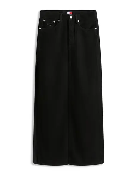 Tommy Jeans Sukňa  čierny denim