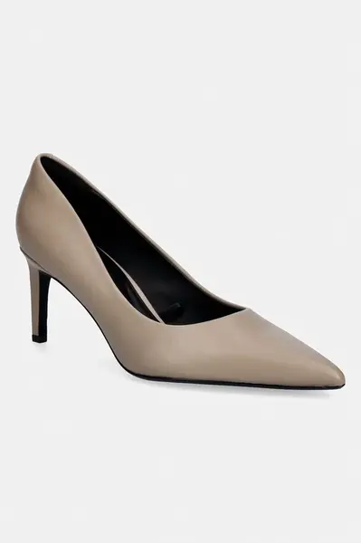 Calvin Klein Kožené lodičky Calvin Klein ESS STILETTO 70