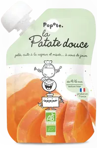 Popote BIO Kapsička Sladký brambor pyré 4/6m+ 120 g