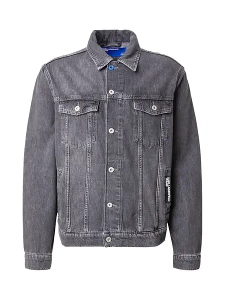 KARL LAGERFELD JEANS Prechodná bunda  sivý denim