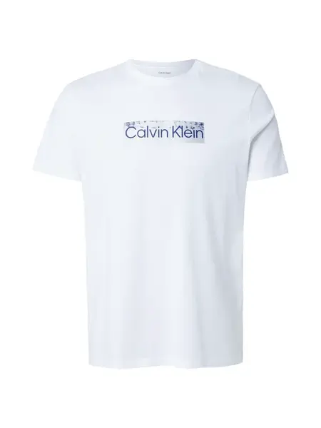 Calvin Klein Tričko  tmavomodrá / biela