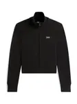 Tommy Jeans Tepláková bunda  čierna / strieborná