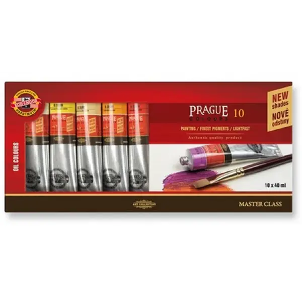 Súprava olejových farieb Praha, 10 x 40 ml