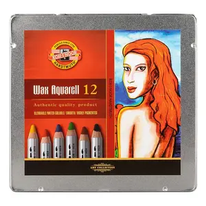Akvarelové pastely WAX AQUARELL 8282/12 v plechu