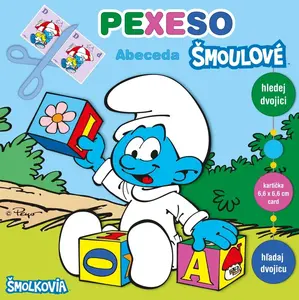 Šmoulí abeceda - Pexeso s MAXI kartičkami