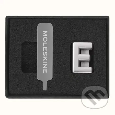 Moleskine  - ozdoba na zápisník – písmeno E