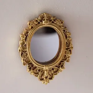 Miniature Retro Embossed Resin Mirrors