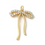 Brass Micro Pave Clear Cubic Zirconia Pendants