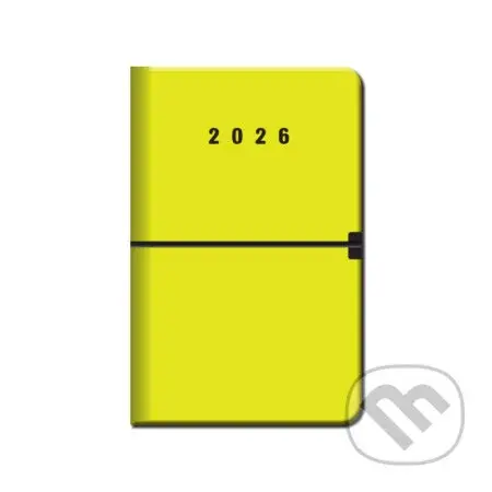 Týždenný diár CAPRI 2026 (neon) (12-mesačný, A5, týždenný, stĺpcový, elastické zatváranie)