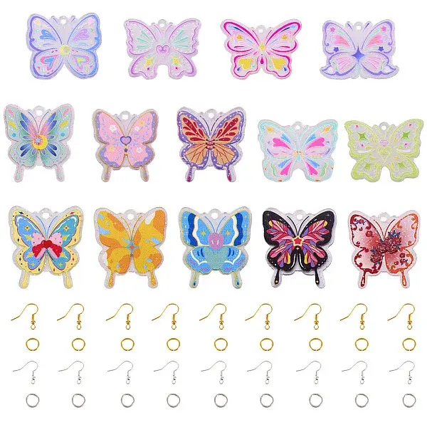 DIY Butterfly Dangle Earring Making Kit