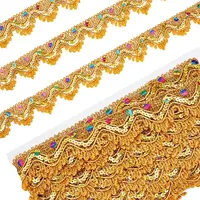 2 Cards Wave-Shaped Polyester Ribbons