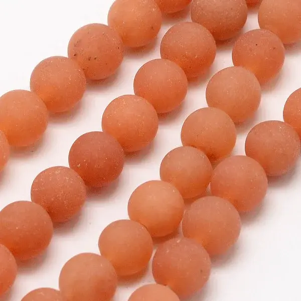 Natural Red Aventurine Beads Strands