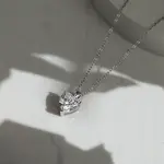 925 Sterling Silver Pave Clear Cubic Zirconia Heart Pendant Necklaces