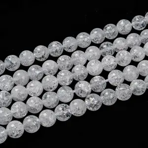 Natural Crackle Quartz Beads Strands