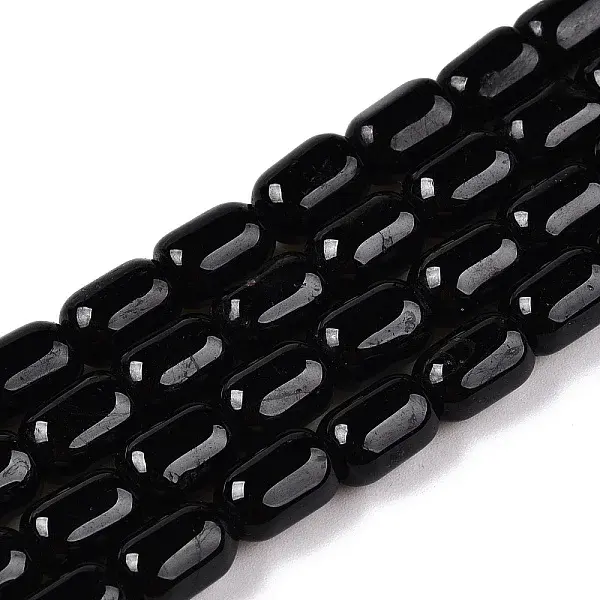 Natural Black Tourmaline Beads Strands