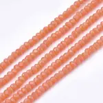 Opaque Solid Color Glass Beads Strands