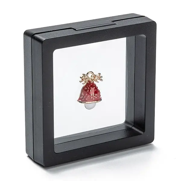 Square Transparent PE Thin Film Suspension Jewelry Display Box