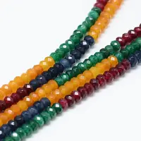 Natural White Jade Bead Strands