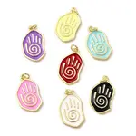 Brass Enamel Pendants