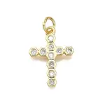 Brass Micro Pave Cubic Zirconia Pendants