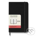 Moleskine – 12-mesačný denný diár 2026 - čierny (malý, pevná väzba)