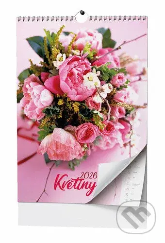 Květiny 2026 - nástěnný kalendář