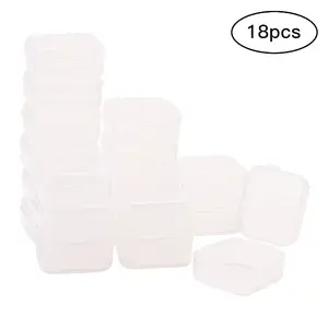 Transparent Plastic Bead Containers