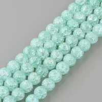Synthetic Crackle Quartz Beads Strands