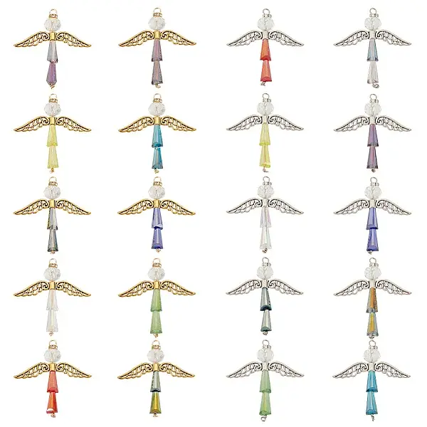 Alloy Glass Pendants