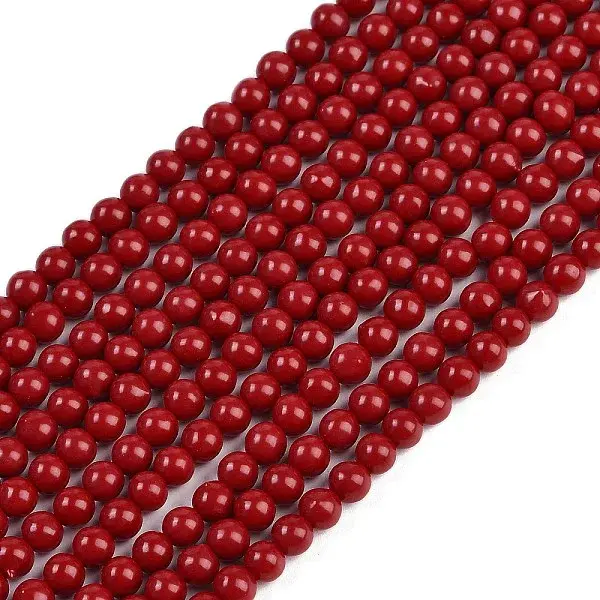 Synthetic Coral Beads Strands