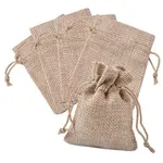 Burlap Packing Pouches Drawstring Bags